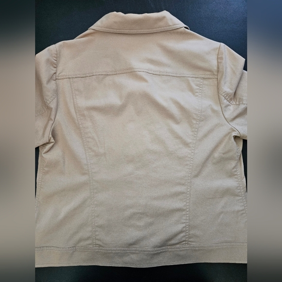 NWOT - Designer Gianfranco Ferre Forma Tan Boxy Unlined Jacket - Size 18 - Picture 9 of 9